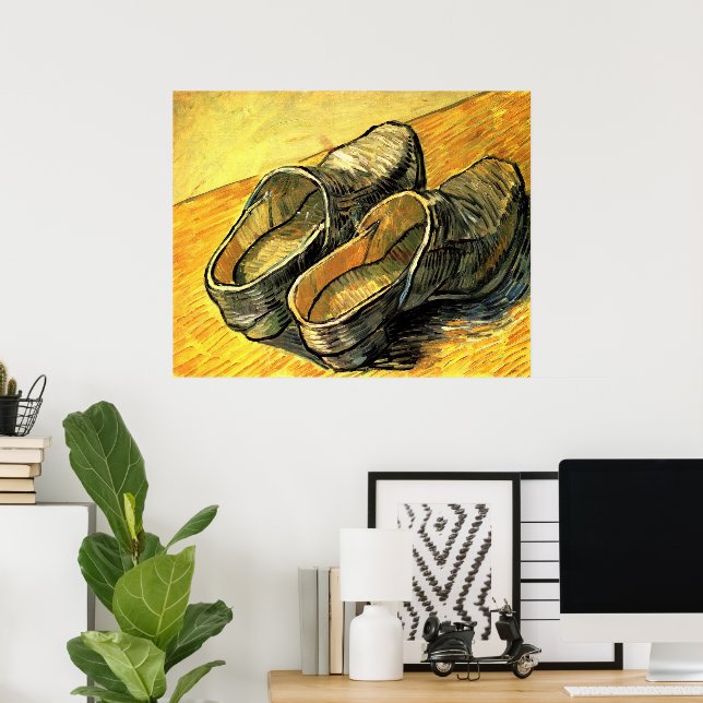 A Pair of Leather Clogs by Vincent van Gogh Poster (Hemmakontoret)