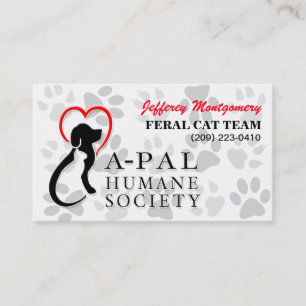 A--PALlogotyp och PawsPartners   beställnings- Visitkort
