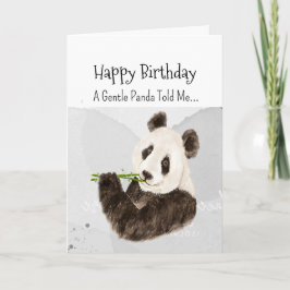A Panda Bear Personality Birthday Roligt Animal Kort