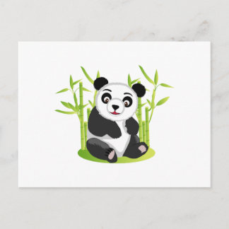 A Panda och hans Bamboo Vykort