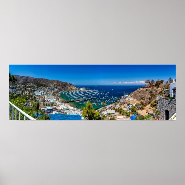 A Panorama Avalon på ön Catalina Poster (Framsidan)
