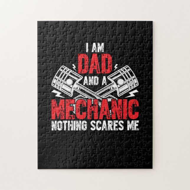 A Pappa och en mekanism Pussel (Vertikal)