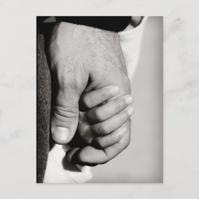 A Pappor Trusting Protective Kärlek Vykort (Framsida)