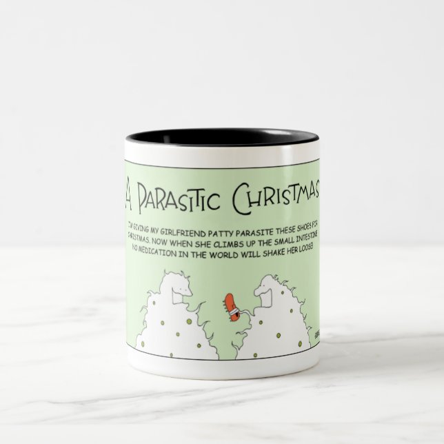 A Parasite Christmas Två-Tonad Mugg (Center)
