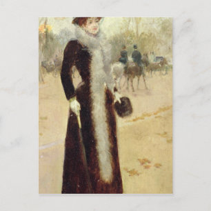 A Parisian Woman in the Bois de Boulogne, 18.99 Vykort