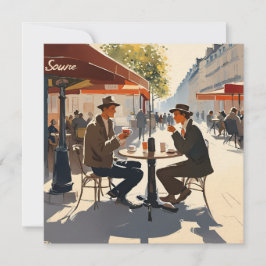A Parisisk bord i solskenet Julkort