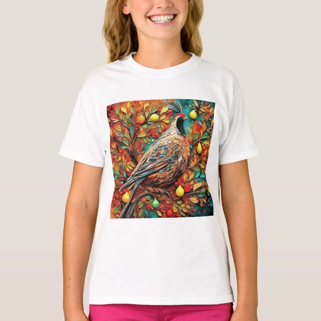 A Partridge In A Pear Tree T Shirt (Framsida)