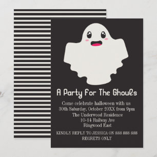 A PARTY FÖR GHOULS HALLOWEEN INBJUDNINGAR