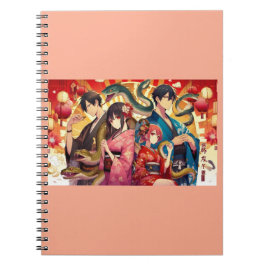 A Past Lunar Celebration featuring serpents Anteckningsbok