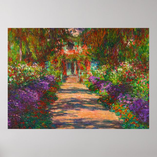 A Pathway in Monets Garden, Giverny, 1902 Poster (Framsidan)