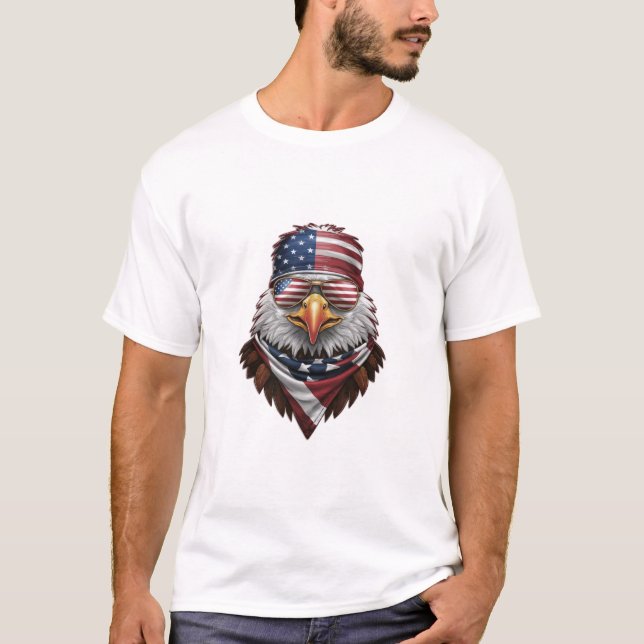 A patriotic örn t shirt (Framsida)