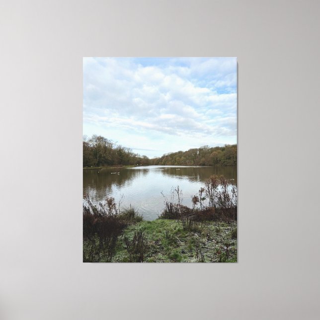 A peacful lake.. canvastryck (Framsida)