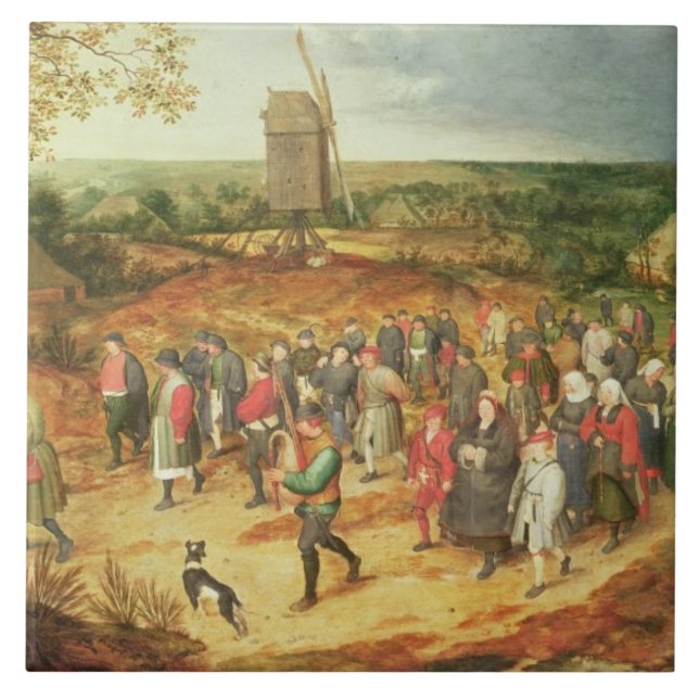 A Peasant Bröllop Kakelplatta (Framsidan)