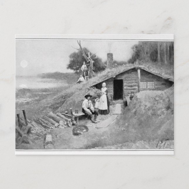 A Pennsylvania Cave-Dwelling Vykort (Framsida)