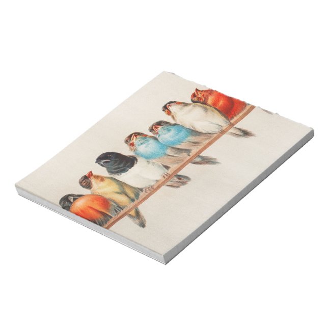 A Perch of Birds, 1880 av Hector Giacomelli Anteckningsblock (Roterad)