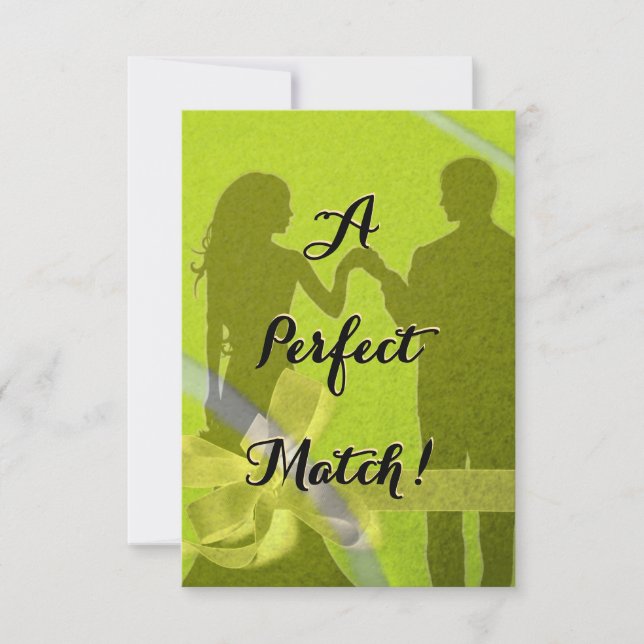 A Perfect Match Invitation Inbjudningar (Framsida)