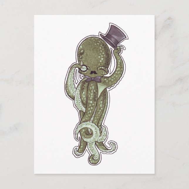 A Perfekt Gentlephalopod Vykort (Framsida)