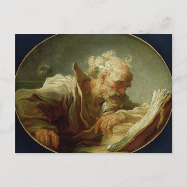 A Philosopher, 1764 Vykort (Framsida)