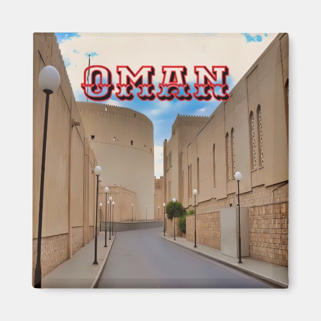 A picturesque Omani street Magnet (Framsidan)