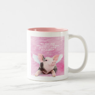 A Piggy tros ha tvåtonskaffe Mugg
