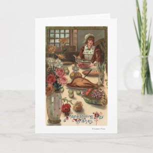 A Pilgrim Womans Bord Helgkort