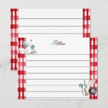 A Pinch of Love, A Dash of Home Recipe Card