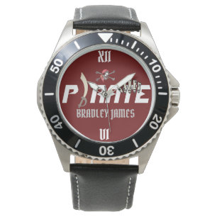 A PIRAT   Internationell Prata som en pirat dag Armbandsur