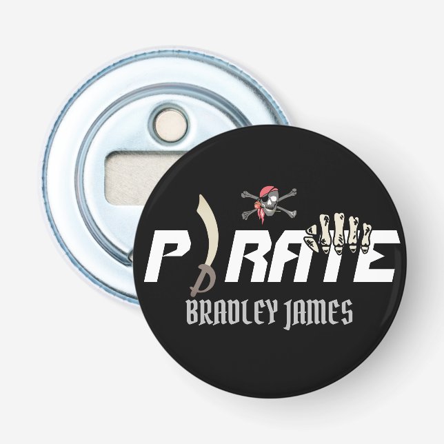 A PIRAT | Internationell Prata som en pirat dag Flasköppnare (Framsidan)