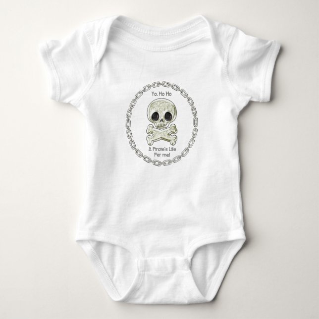 A Pirat Life För barn Baby Bodydrädräkt T Shirt (Framsida)