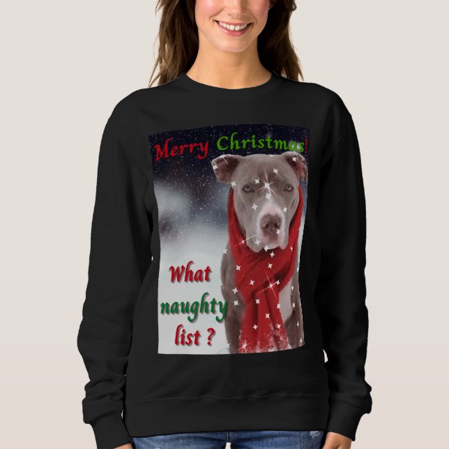 A Pit Bull eller Stafford Bull Terrier Hund Chris T Shirt (Framsida)