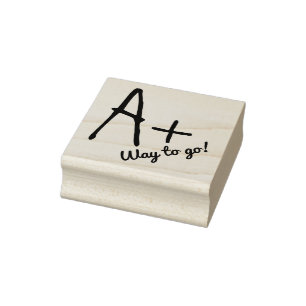 A Plus Comments Teacher Anpassningsbar Rubber Frim Stämpel