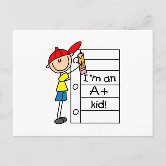 A Plus Kid Vykort (Framsida)