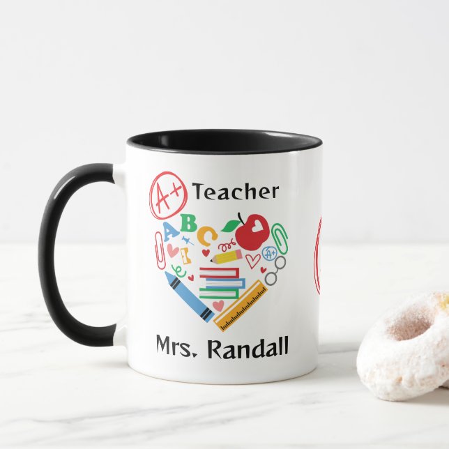 A Plus Teacher Gift Tack Student Mugg (Med munk)