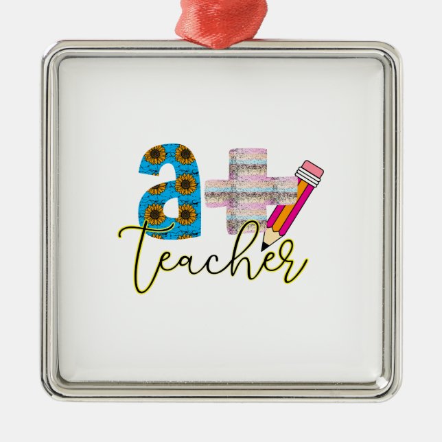 A Plus Teacher Julgransprydnad Metall (Framsidan)