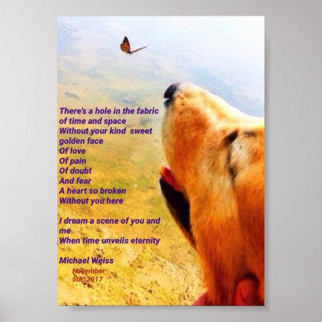 A poem celebrating the life of a lost fur baby  poster (Framsidan)