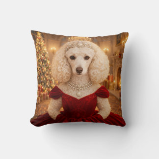 A Poodle Christmas Holiday  Kudde