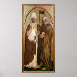 A Pope and St. Matthias, 1428-29 Poster