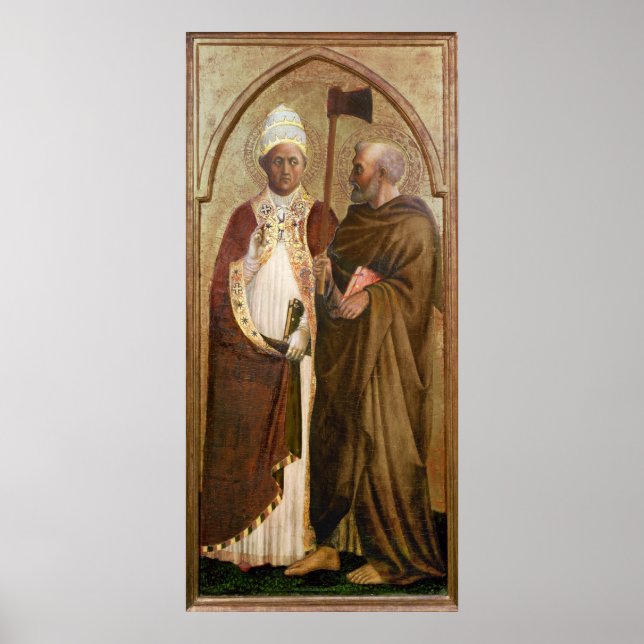 A Pope and St. Matthias, 1428-29 Poster (Framsidan)