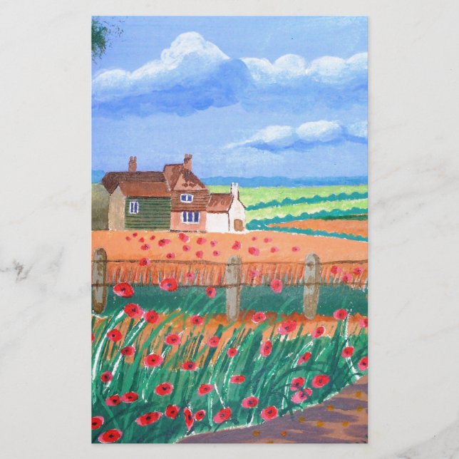 A Poppy Fält Brevpapper (Framsida)