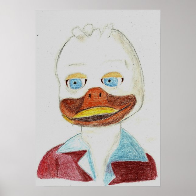 A porträtt vid Howard vid anka Poster (Framsidan)