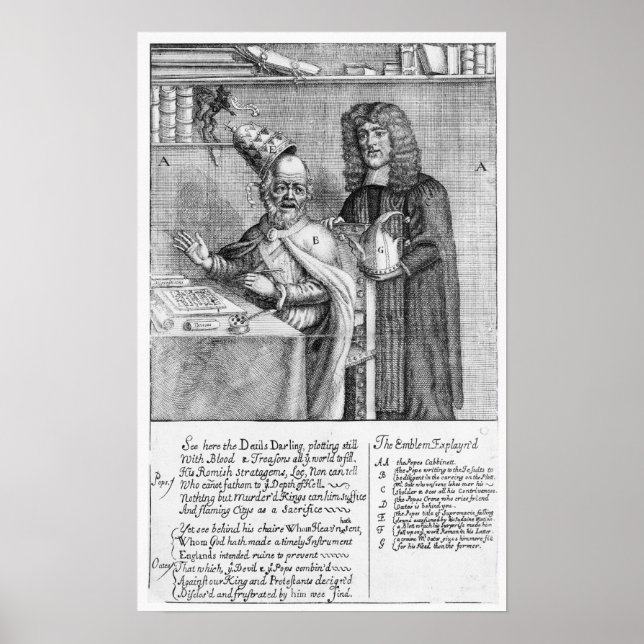 A Portrayal of Titus Oates Poster (Framsidan)