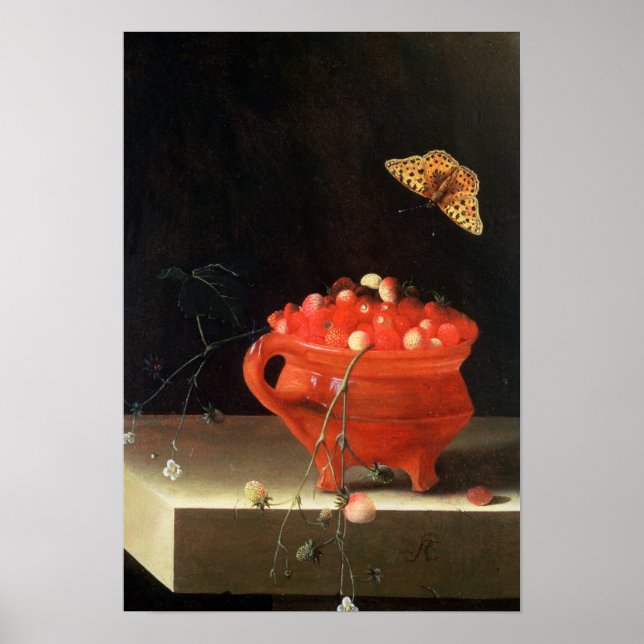 A Pot av Vild Jordgubbar Poster (Framsidan)