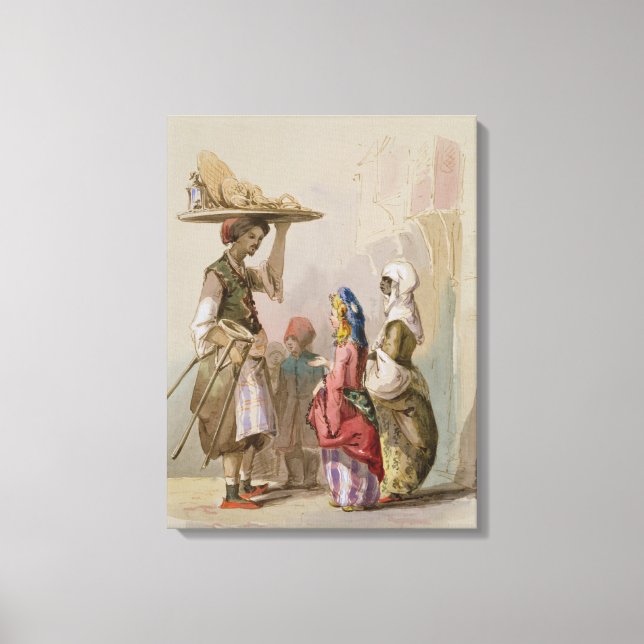 A pot Seller, c.1855 Canvastryck (Framsida)