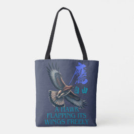 A powerful flying hawk symbolizing freedom tygkasse
