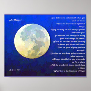 A Prayer Dikt Poster