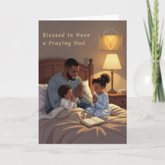 A Praying Dad Greeting Card Helgkort