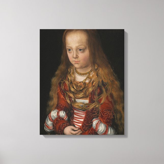 A Princess of Saxony, c.1517 (olja på panelen) Canvastryck (Framsida)