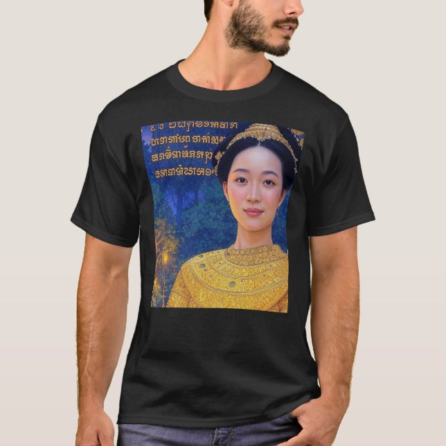 A Princess Visits Mealea och Rahu T Shirt (Framsida)
