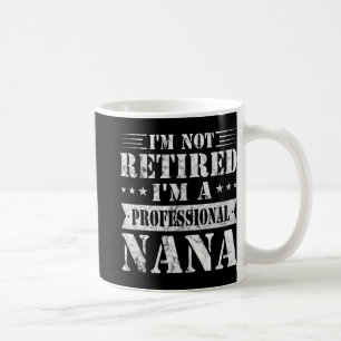 A Professionell Nana Funny Mors dag Retrött Gran Kaffemugg