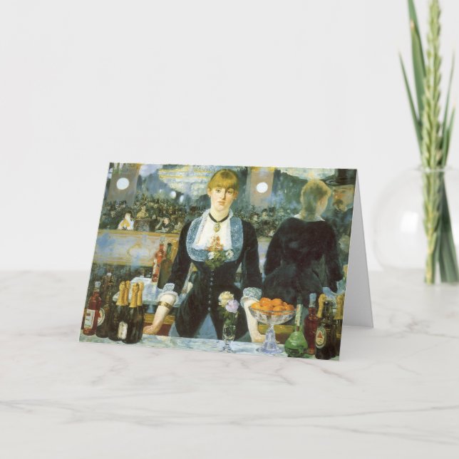 A Pub vid Folies Bergere av Edouard Manet Kort (Framsida)